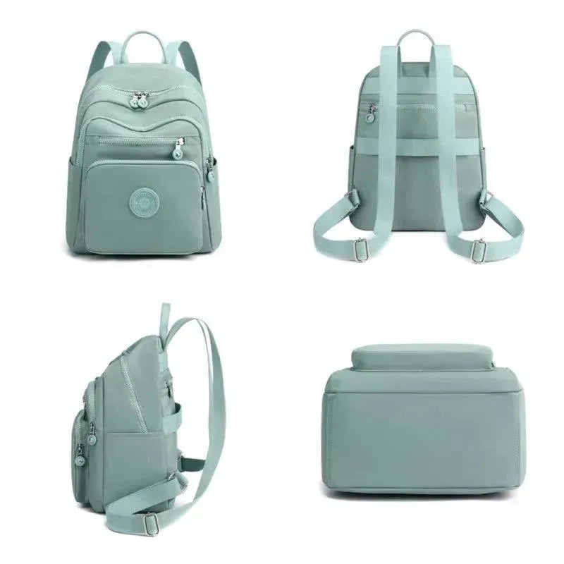 Waterproof Nylon Women's Travel Backpack - Lightweight Carry On Backpack for Airplane, Hiking & Outdoor Adventures