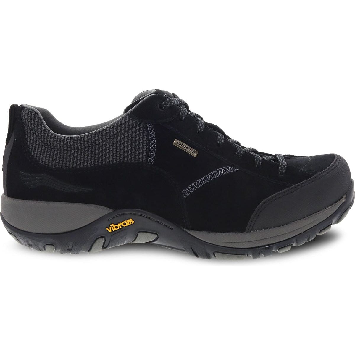 DANSKO Women's Paisley Black Suede Clogs - Comfortable Slip-Resistant Shoes for Nurses, Teachers & Healthcare Professionals