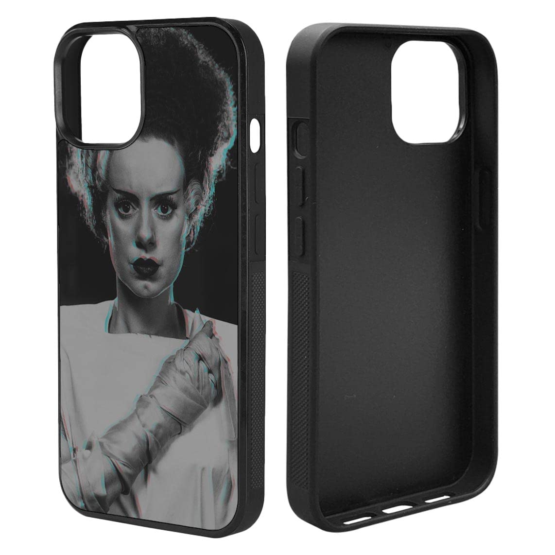 Bride of Frankenstein iPhone 12/12 Pro Case - Shockproof Lightweight Phone Cover with Custom Aesthetic Design - Perfect for Halloween, Cosplay & Horror Movie Fans