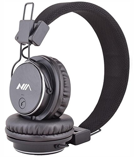 ameego U-009 Foldable Wireless Bluetooth Headphones with Built-in Mic, MicroSD/TF Card Slot, FM Radio & 3.5mm Detachable Cable - Stereo Sound for Phone, Tablet, PC, Laptop & Gaming (Black) | Perfect for Commuting, Workouts & Travel