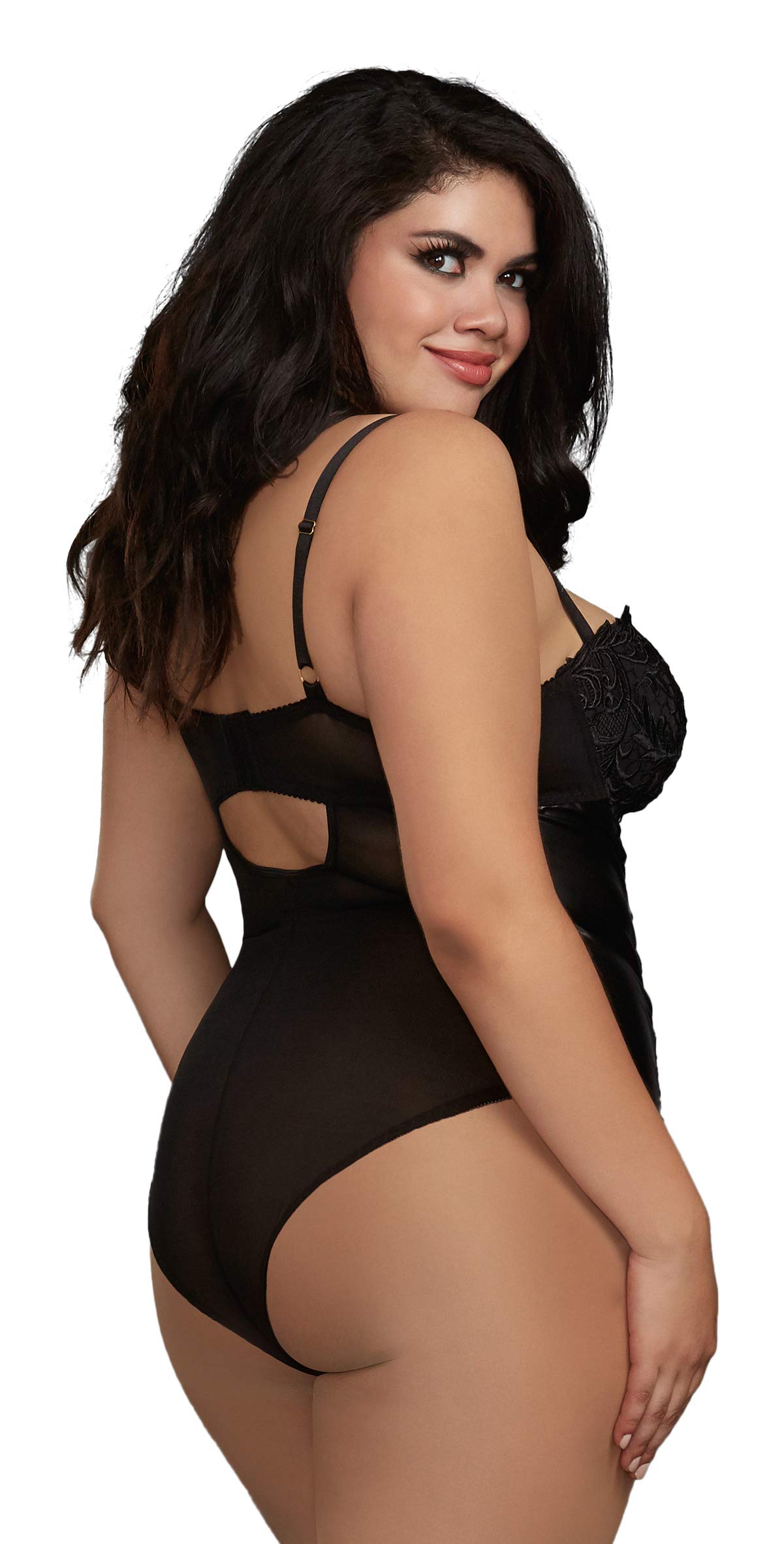 Dreamgirl Women's Lace Teddy Lingerie - Sexy & Comfortable Sleepwear for Valentine's Day, Honeymoon & Romantic Nights