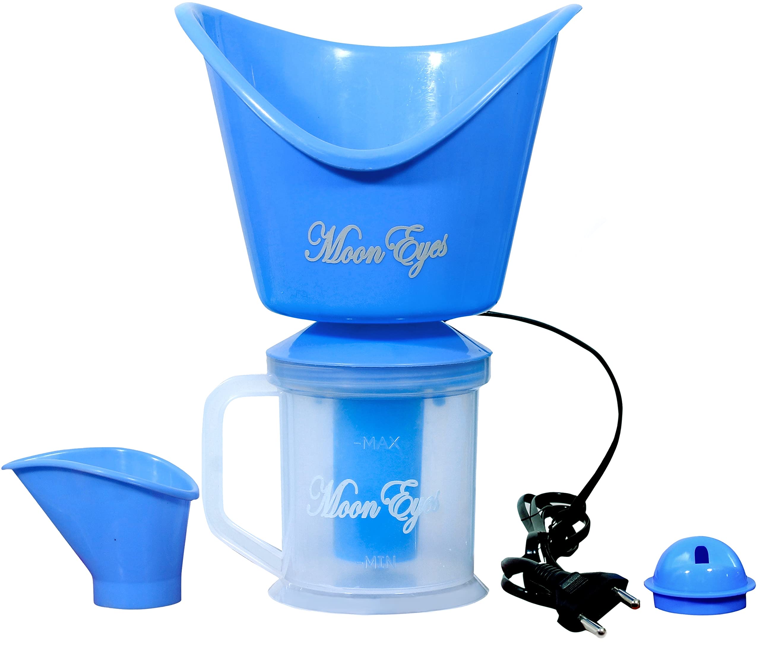 MoonEyes 3-in-1 Multifunctional Steamer - Facial Steamer, Garment Steamer & Fabric Steamer with Nozzle | Portable Steam Vaporizer for Beauty Salon, Home & Travel Use | Perfect for Skincare, Wrinkle Removal & Clothes Refreshing