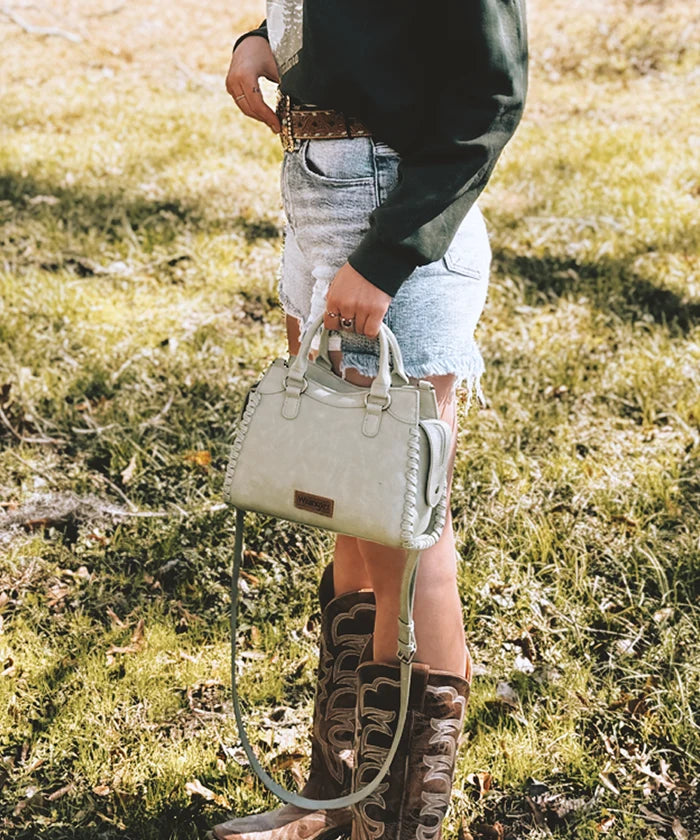 Wrangler Braided Tote Bag for Women - Stylish & Durable Woven Handbag - Perfect for Shopping, Beach, Work & Travel Accessories