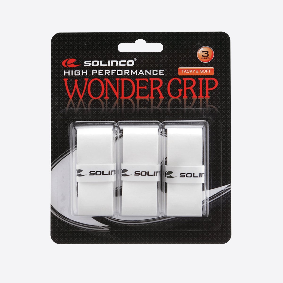 Solinco Wonder Overgrip - 3 Pack | Tennis & Badminton Grip Tape for Enhanced Sweat Absorption & Control | Perfect for Sports & Fitness Enthusiasts