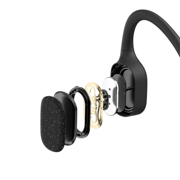 OpenSwim Black - Premium Waterproof Swimming Headphones for Pool & Open Water Training - Ideal for Lap Swimming, Triathlon, and Aquatic Workouts