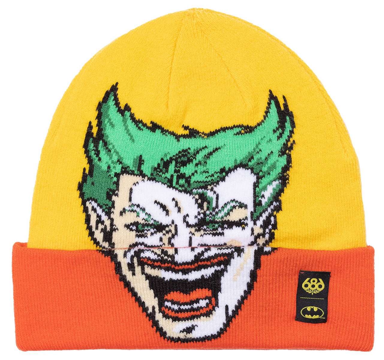 686 Batman Knit Beanie for Men & Women - Official DC Comics Licensed Winter Hat 2023 - Warm Fleece-Lined Skull Cap for Cold Weather, Cosplay, and Superhero Fans