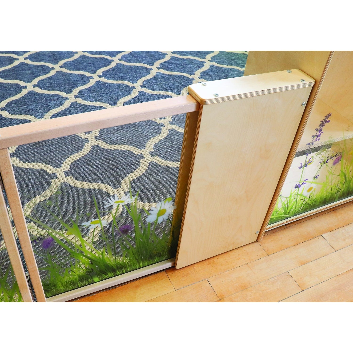 Nature View Adjustable Room Divider Panel - Expandable Privacy Screen for Home, Office & Events - Perfect for Partitioning Spaces & Creating Privacy