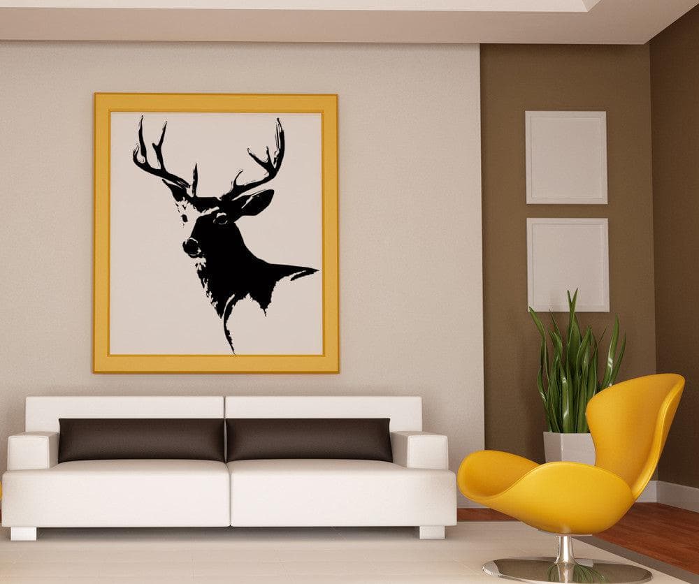 Vinyl Wall Decal Sticker - Elegant Deer Design #AC164 - Perfect for Nursery, Living Room & Bedroom Decor