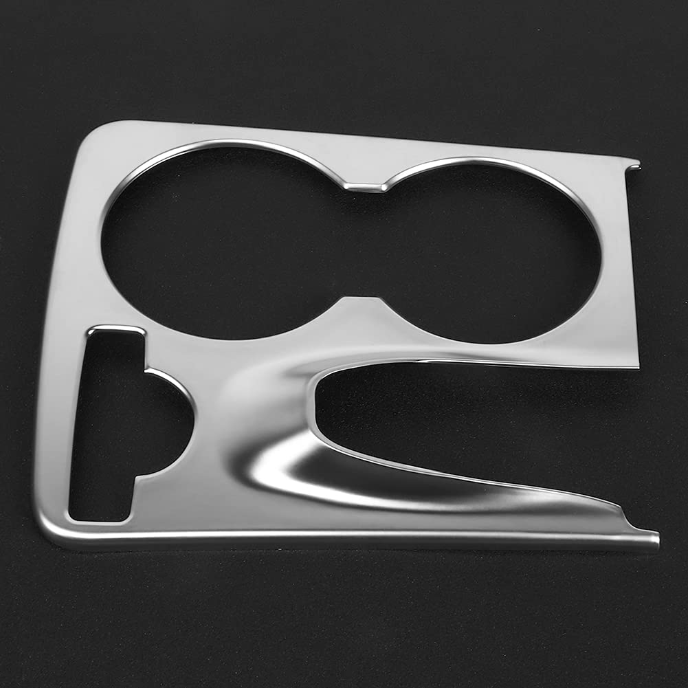 Acouto Chrome Cup Holder Cover for Benz GLK-Class (X204) 2008-2015 - Car Interior Upgrade Accessory for Stylish Protection
