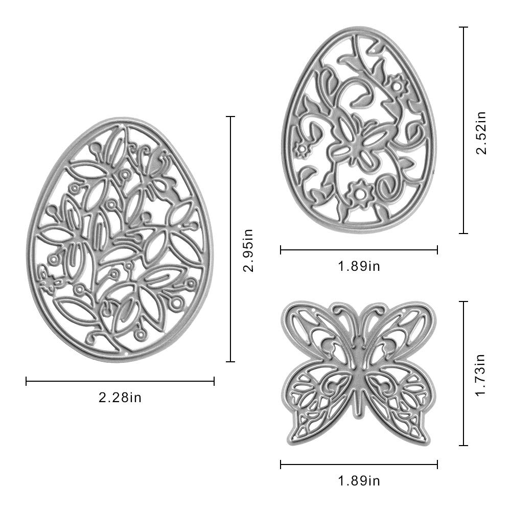Metal Butterfly Eggs Cutting Dies for Card Making - Easter Butterfly Embossing Stencils & DIY Scrapbooking Templates | Perfect for Greeting Cards, Wedding Invitations, and Paper Craft Decorations