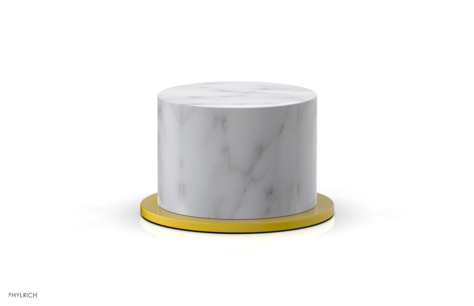 BASIC II Volume Control/Diverter Trim with White Marble Handle - 230 37 - Perfect for Bathroom and Shower Faucet Upgrades