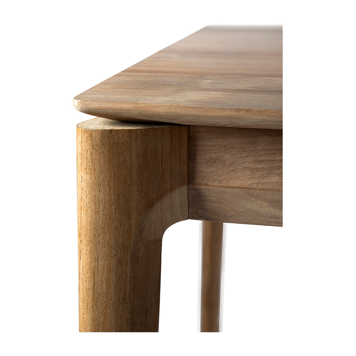 Premium Teak Wood Dining Table - 140cm Modern Solid Wood Kitchen Table for 6-8 People - Perfect for Dining Room, Kitchen, and Outdoor Patio Use