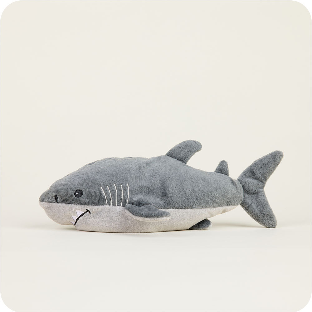 Shark Warmies Junior - Soft Plush Stuffed Animal with Microwavable Heat Pack for Kids | Perfect for Bedtime, Travel & Anxiety Relief