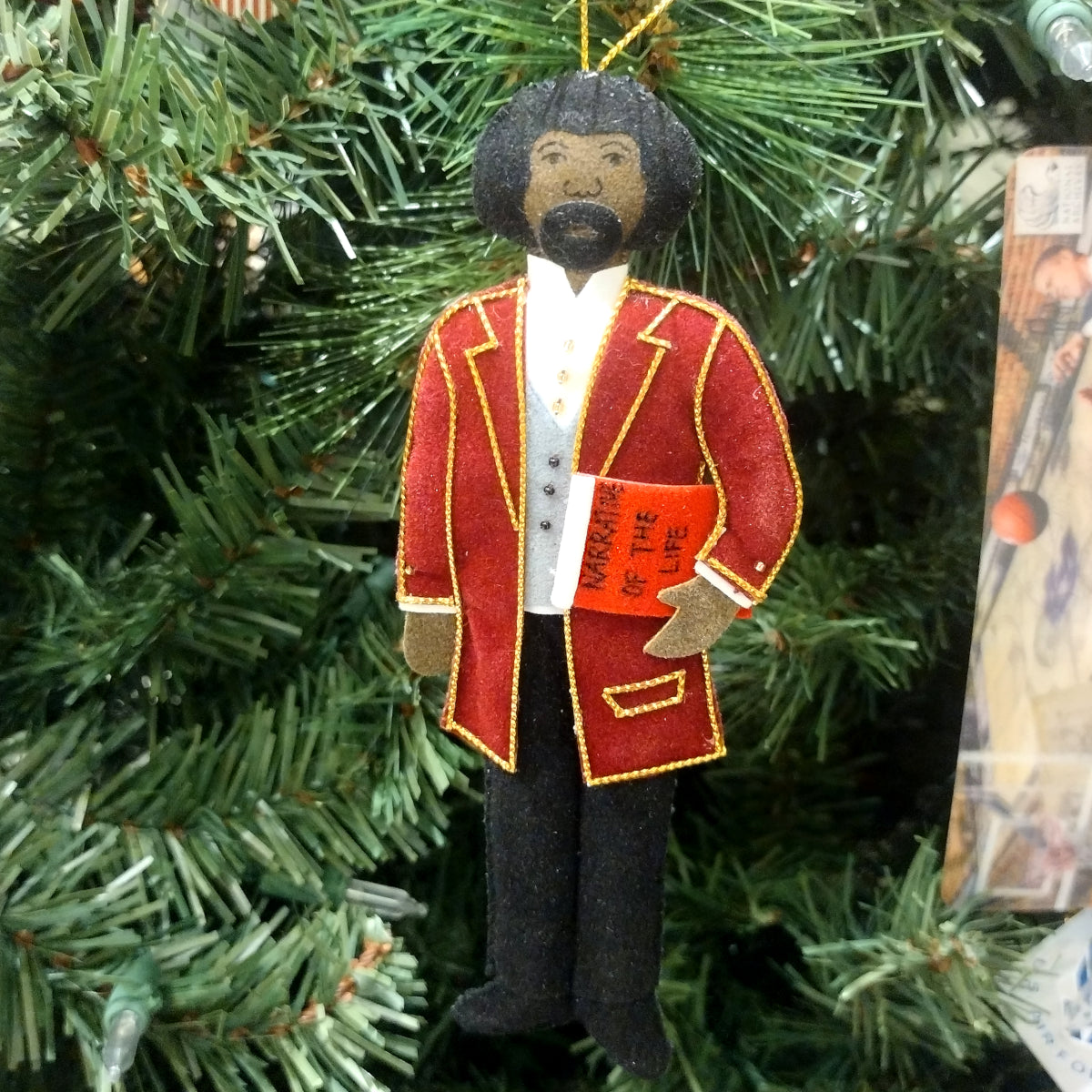 Frederick Douglass Christmas Ornament - Black History Month Decor, Civil Rights Leader Gift for Tree, Home, Office, or Classroom