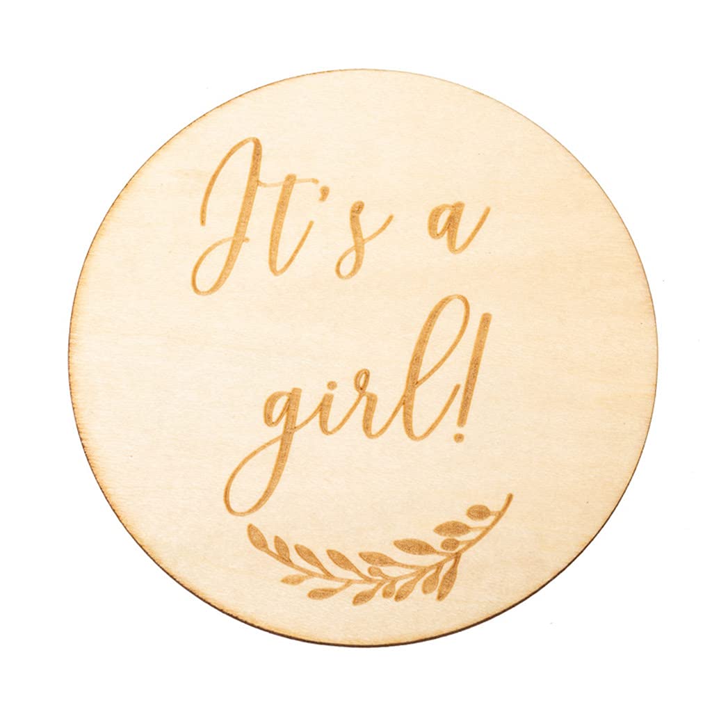 ROYALEAD Baby Milestone Cards - 12 Printed Monthly Disc Signs for Newborn Photo Props & Birth Announcement Cards - Perfect for Baby Shower Gifts & Monthly Photo Shoots