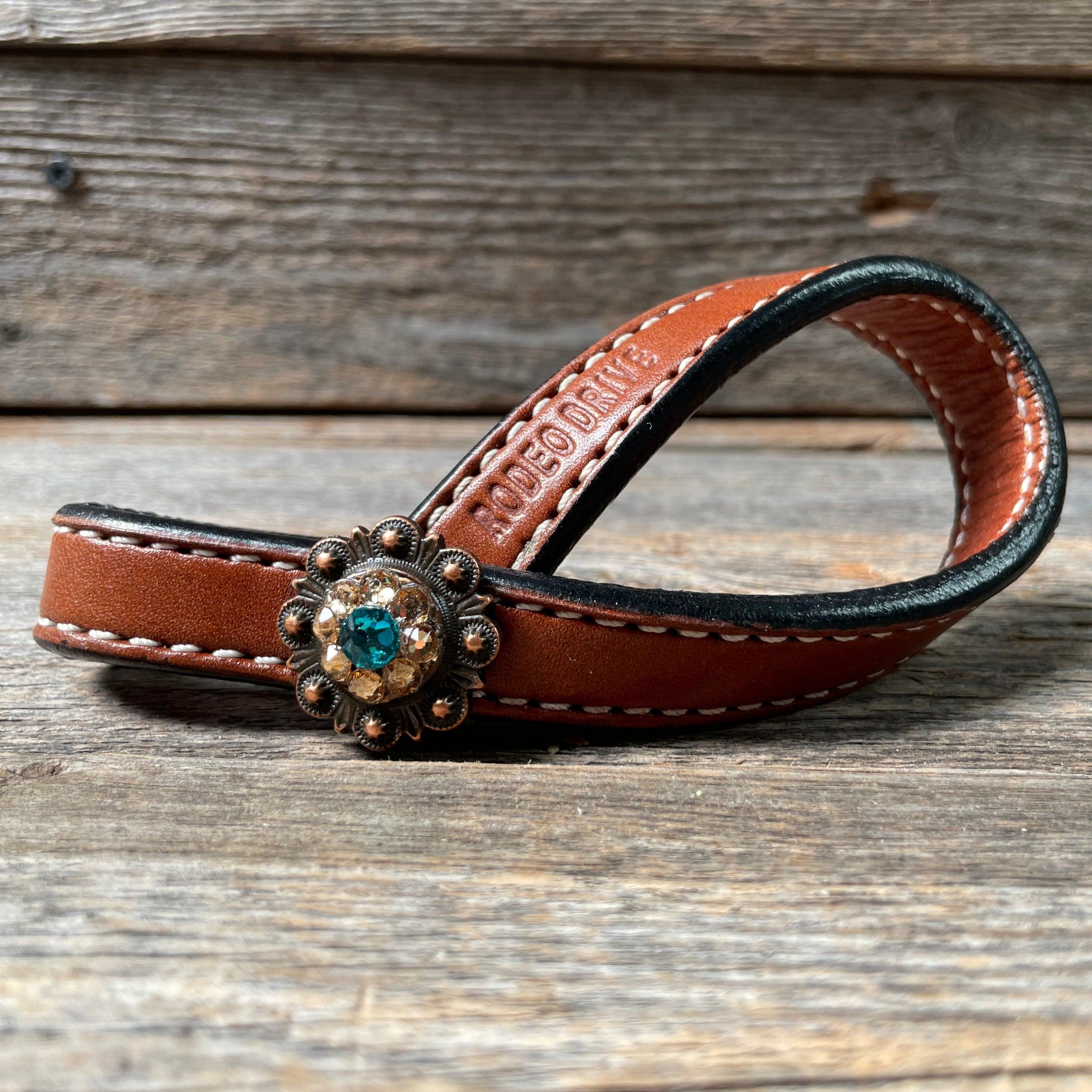 Natural Crystal Medium Oil Rustic Tie Down Keepers - Durable Leather Straps for Horse Tack, Western Saddles & Equestrian Gear | Perfect for Ranch Work, Trail Riding & Stable Organization