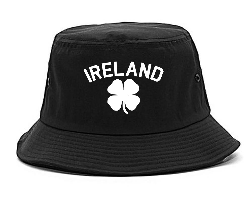 St. Patrick's Day Ireland Shamrock Men's Bucket Hat - Green Irish Themed Sun Hat for Outdoor Festivals & Parades