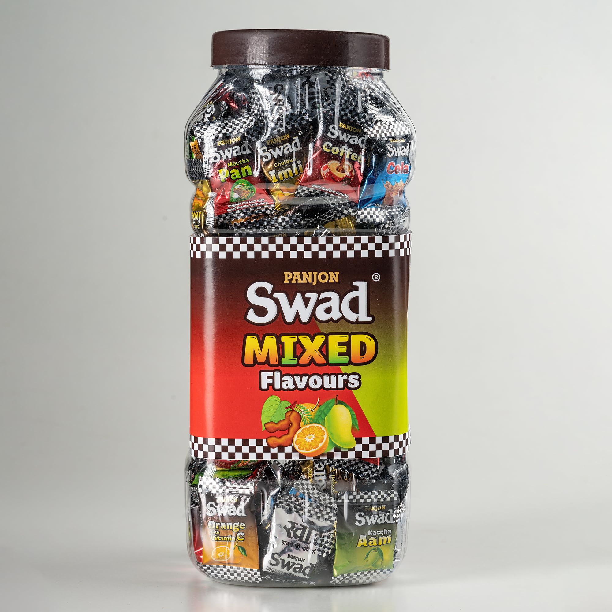Swad Vegan & Gluten Free Assorted Candy Jar - 150 Mixed Indian Sweets | Diwali Treats, Party Favors & Gift Box
