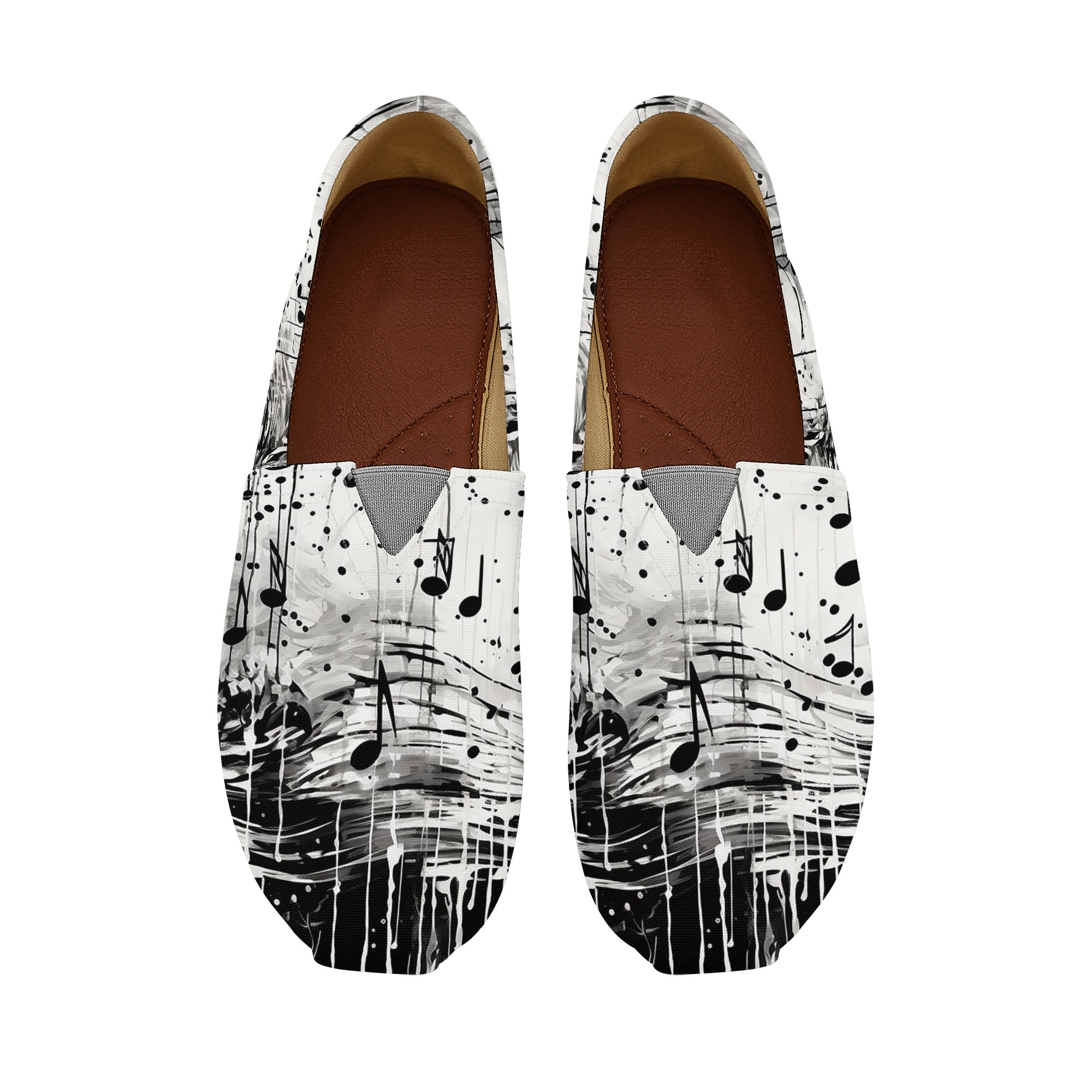 Stylish Music Notes Casual Shoes for Men & Women - Comfortable Walking Sneakers for Daily Wear, Music Lovers & Gift Ideas