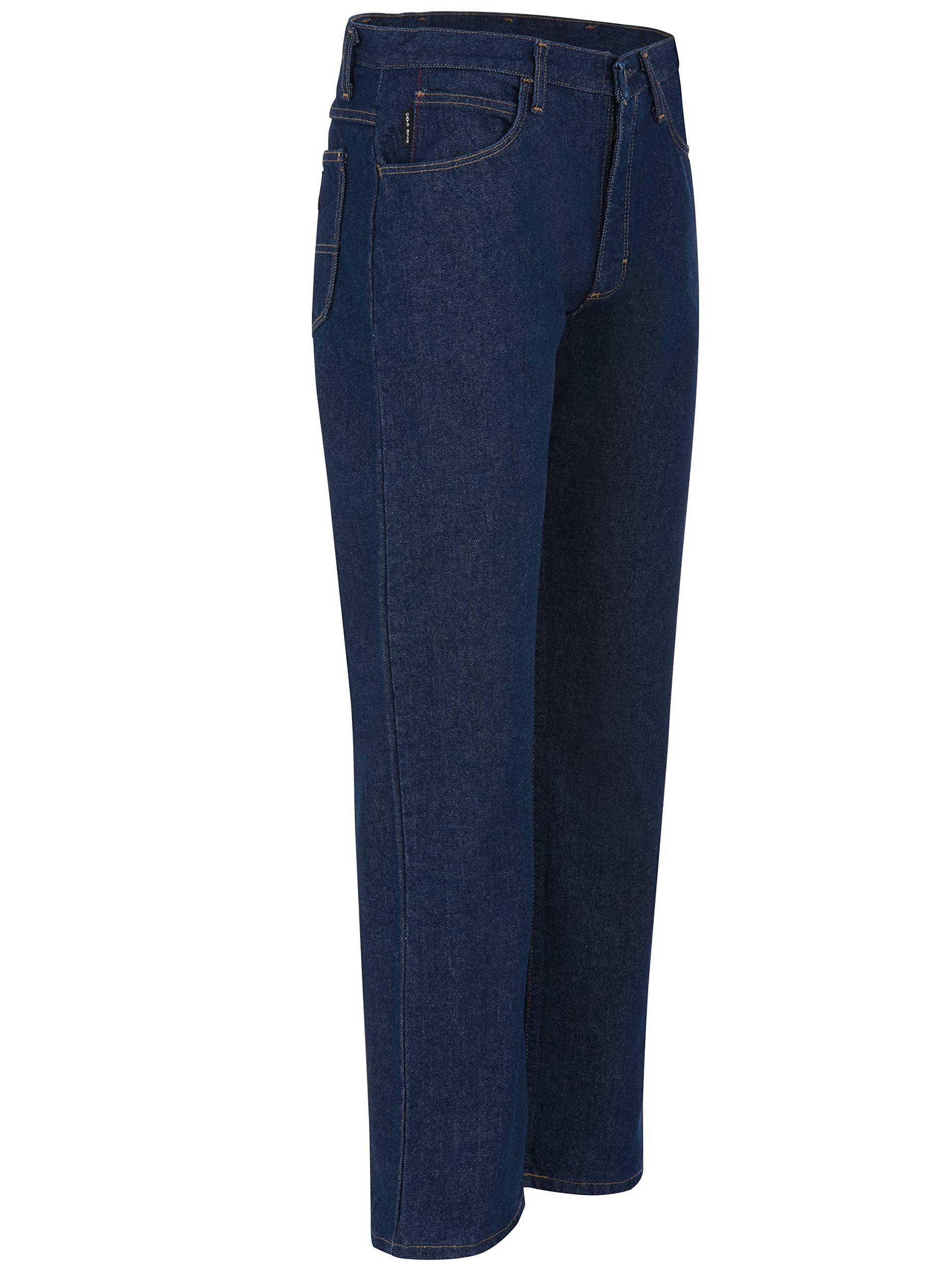 Bulwark Men's Straight Fit Jeans - Classic Denim Pants for Casual & Work Wear | Comfortable & Durable for Everyday Use
