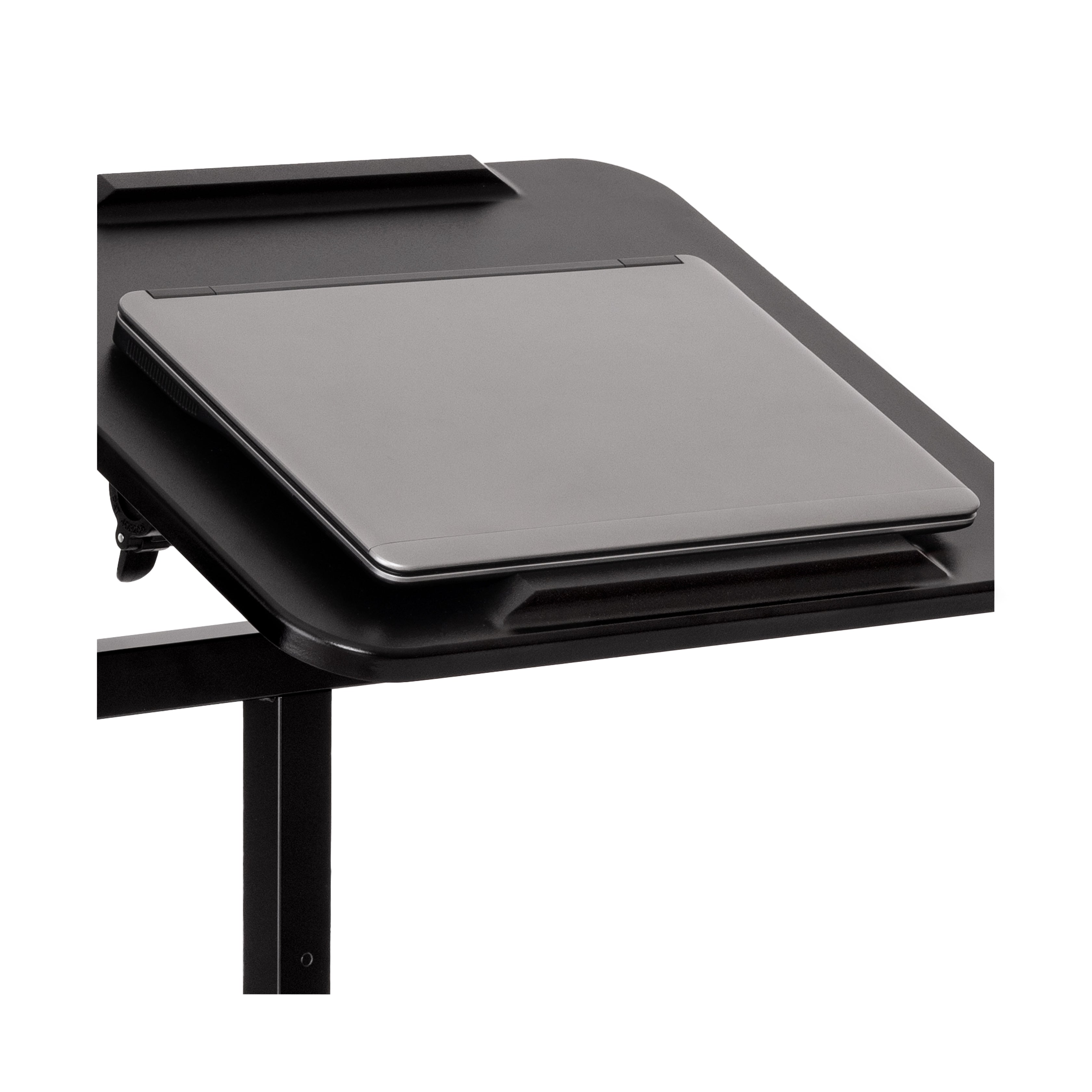 airLIFT® Tilting Mobile Desk Cart - Adjustable Height Rolling Workstation for Office, Home & Classroom - Perfect for Standing Desks, Computer Work & Study