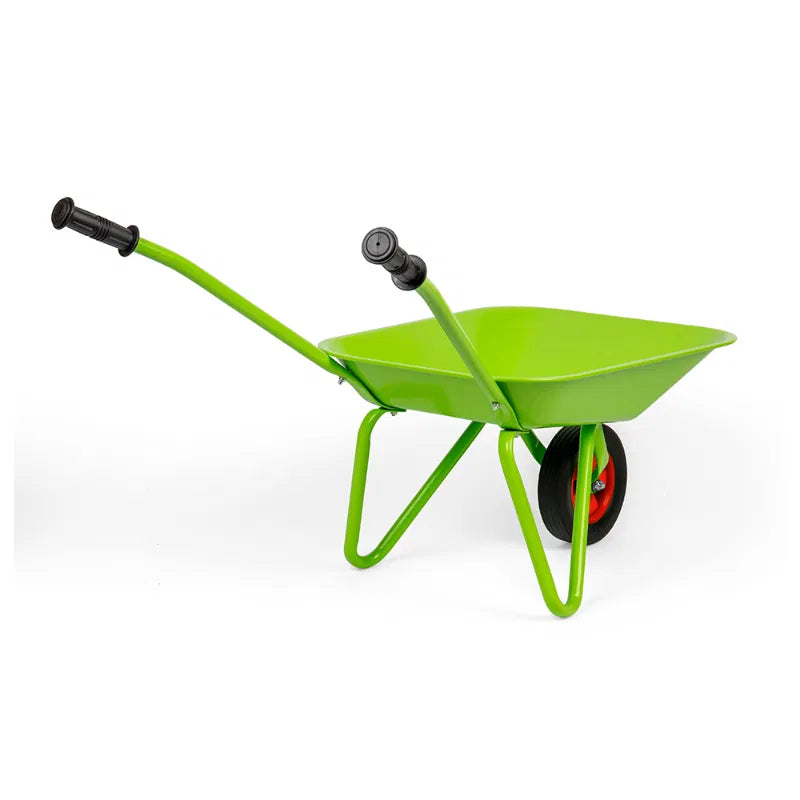 Heavy Duty Garden Wheelbarrow - 300 lbs Capacity, Steel Frame for Landscaping, Gardening & Construction - Perfect for Moving Soil, Mulch & Yard Debris
