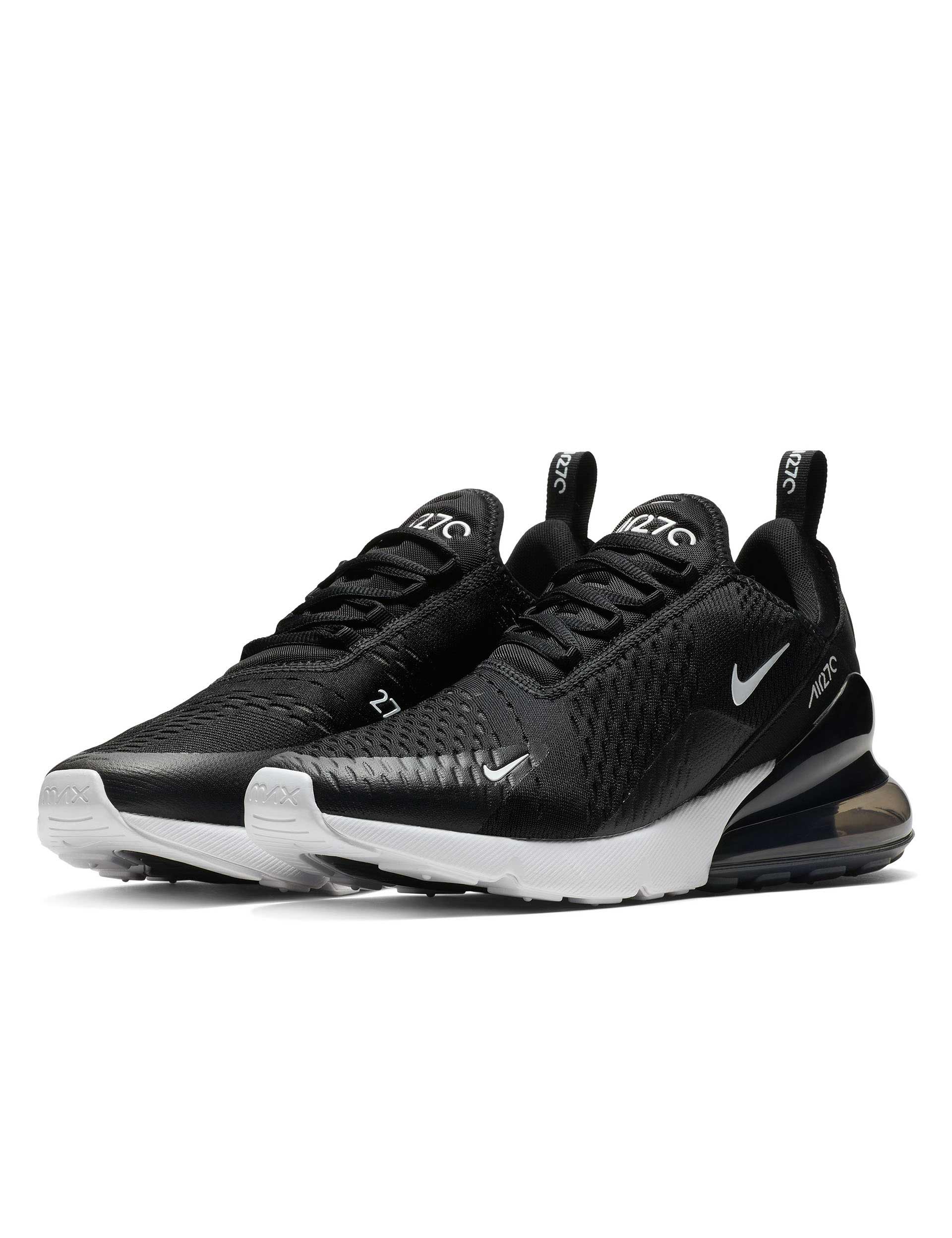 Nike Air Max 270 Running Shoes for Men - Black/White/Anthracite Cushioned Sneakers for Gym, Workout & Casual Wear