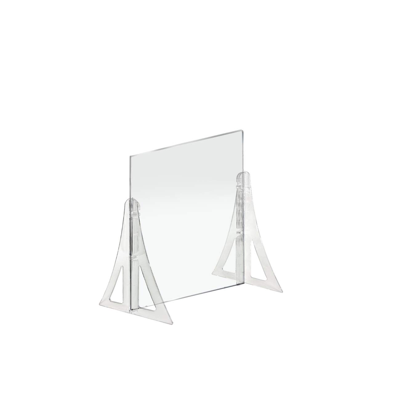 Azar Displays 179772-187 Clear Plexiglass Sneeze Guard for Counter & Desk - 24