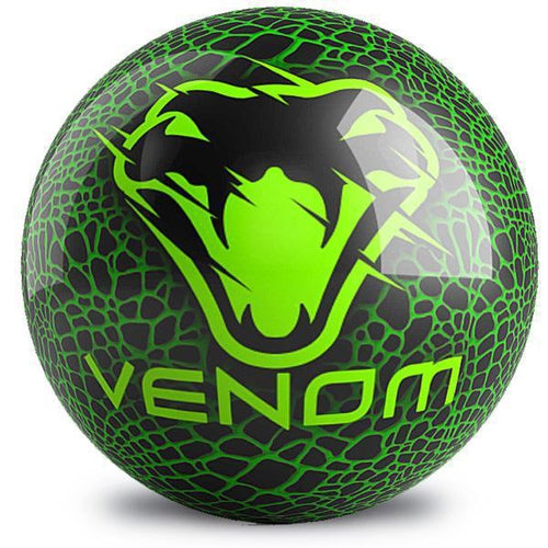 Motiv Venom Green Spare Bowling Ball | High Performance Bowling Equipment for Strikes & Spares | Perfect for League Play & Tournament Competition