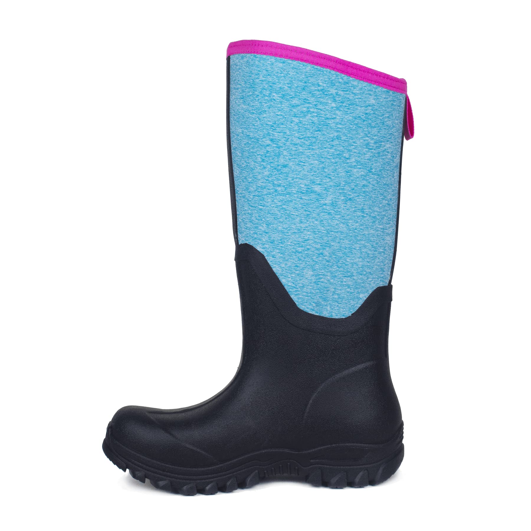**Aimaer Women's Waterproof Neoprene Insulated Rain Boots - Mid Calf Rubber Boots for Mud, Gardening, Farming & Outdoor Work - Perfect for Rainy Days & Wet Conditions**