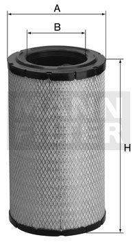 Mann Filter C 32 1700 Air Filter Replacement for Trucks & Heavy Equipment - High Performance Engine Air Filter for Clean Airflow & Engine Protection | Ideal for Construction, Farming & Commercial Vehicles