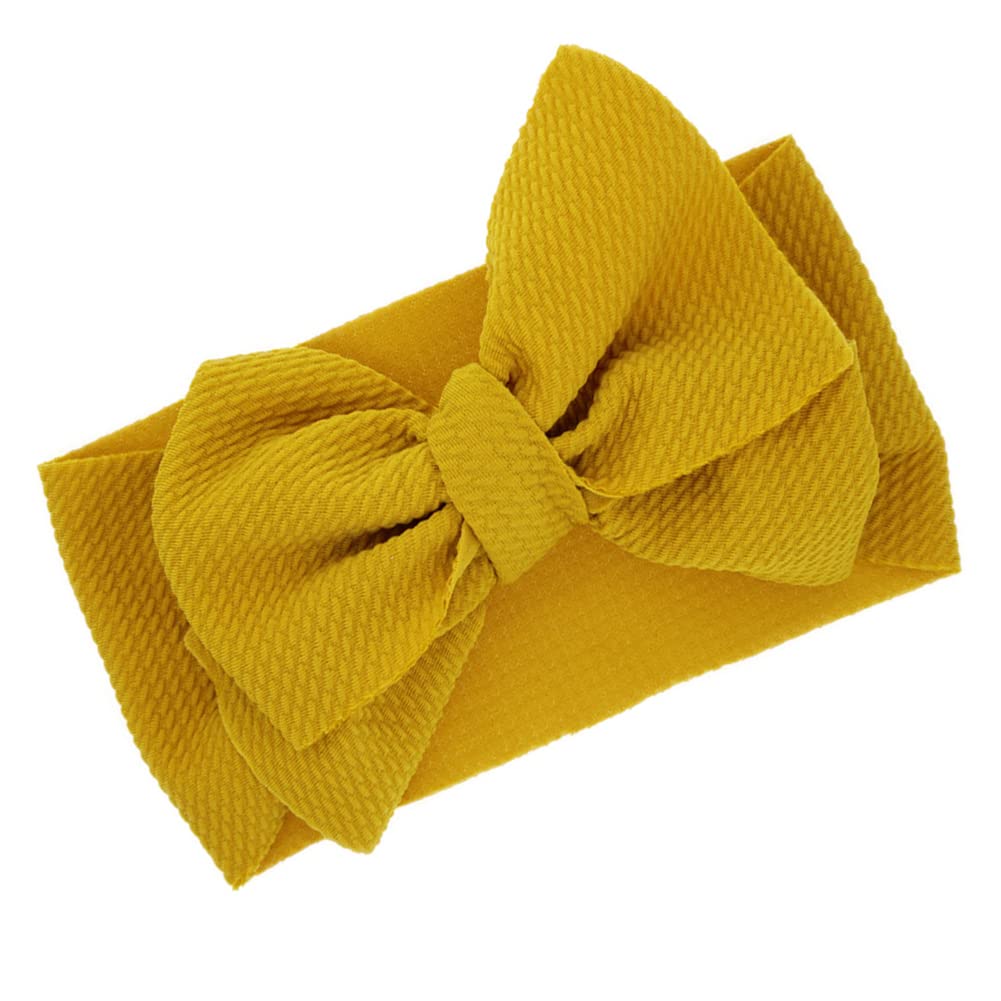 Soft Elastic Baby Headbands with Bowknot - Fashionable Big Bow Hair Accessories for Girls | Comfortable Headdress for Newborns, Infants & Toddlers | Perfect for Photos, Parties & Everyday Wear
