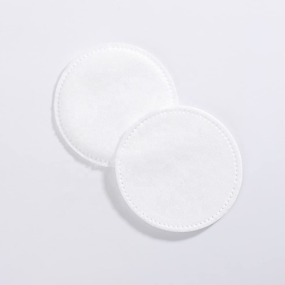 100% Cotton Facial Makeup Remover Pads - Soft Round Reusable Pads (Pack of 2, 200 Count) | Gentle for Sensitive Skin, Perfect for Daily Makeup Removal & Skincare Routine