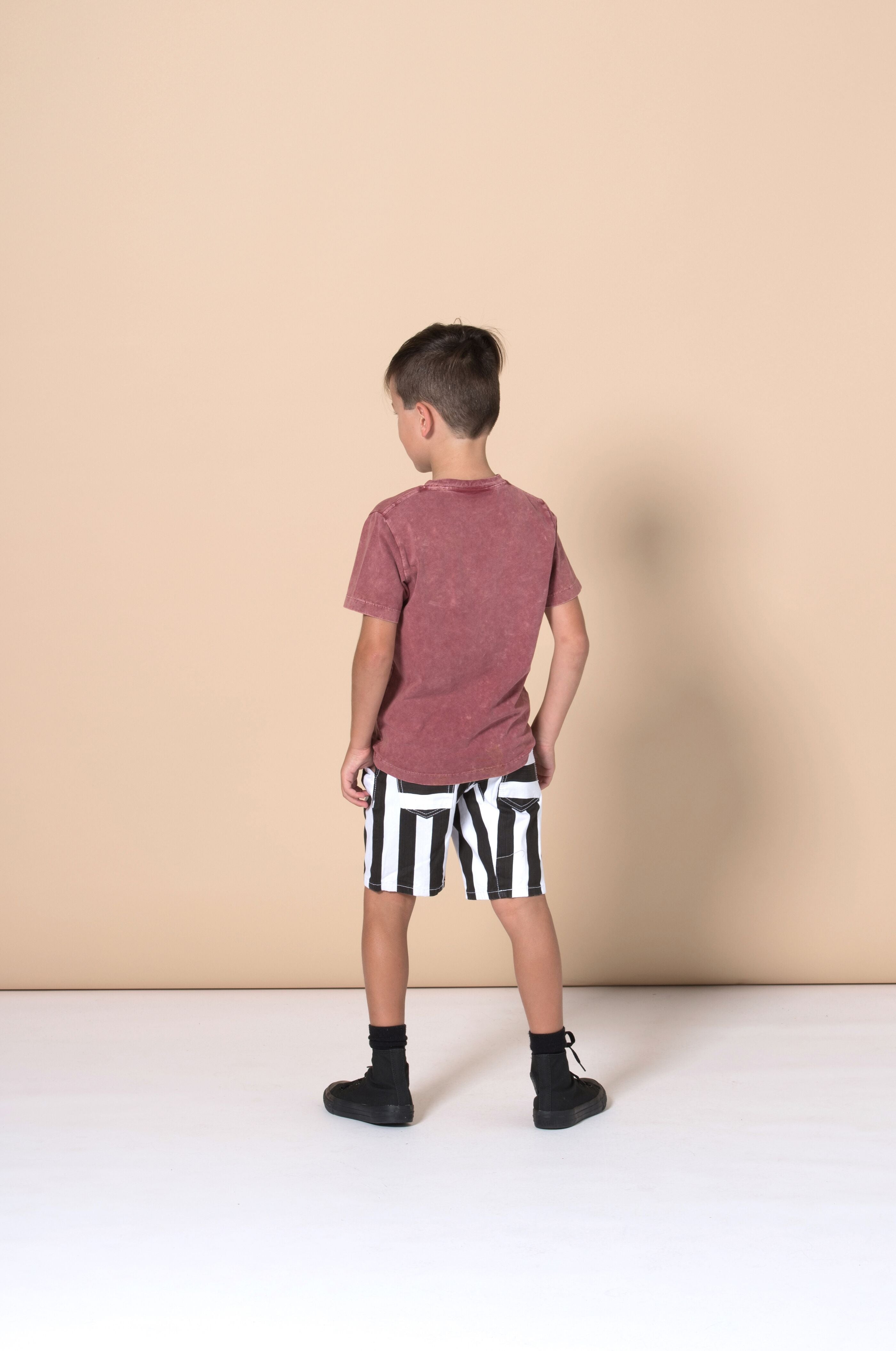 Minti Black Stripe Vertical Stripe Shorts for Women - Trendy Casual Summer Shorts for Outfits, Beach, and Everyday Wear