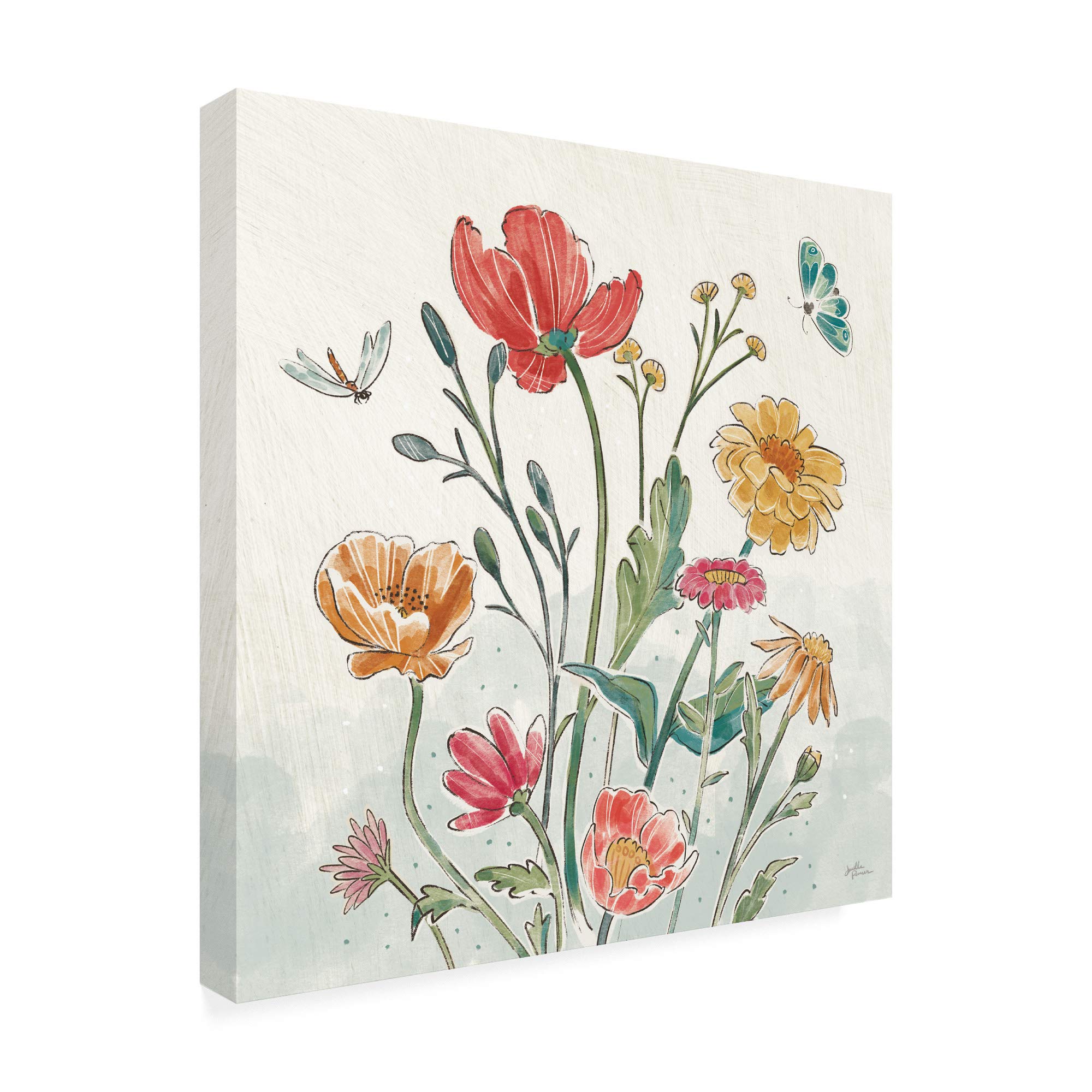 Trademark Fine Art 18x18 Bohemian Field II Canvas Print by Janelle Penner - Perfect for Living Room, Bedroom & Office Wall Decor