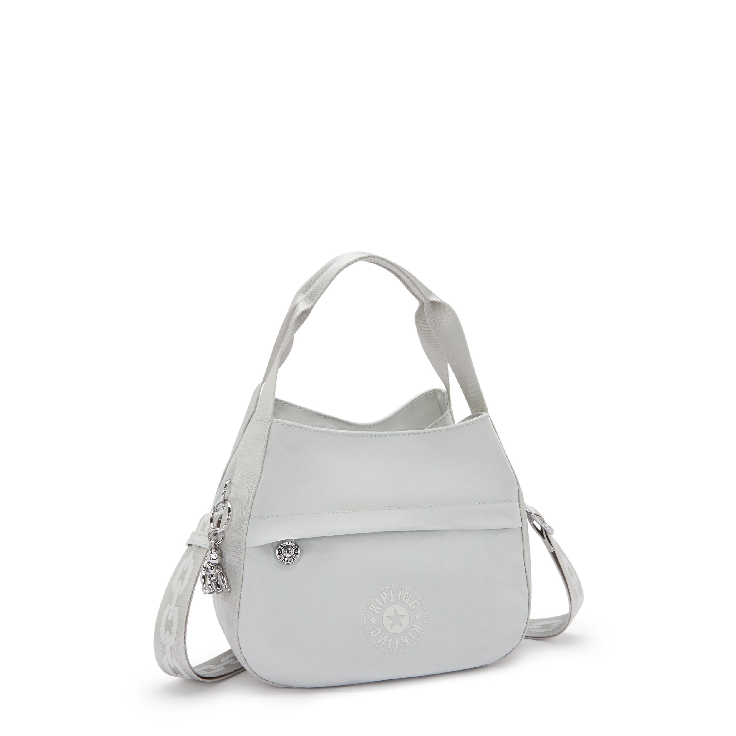 Kipling Bahar Satin Shoulder Bag - Silver Night | Stylish Crossbody Purse for Women | Perfect for Work, Travel & Evening Out