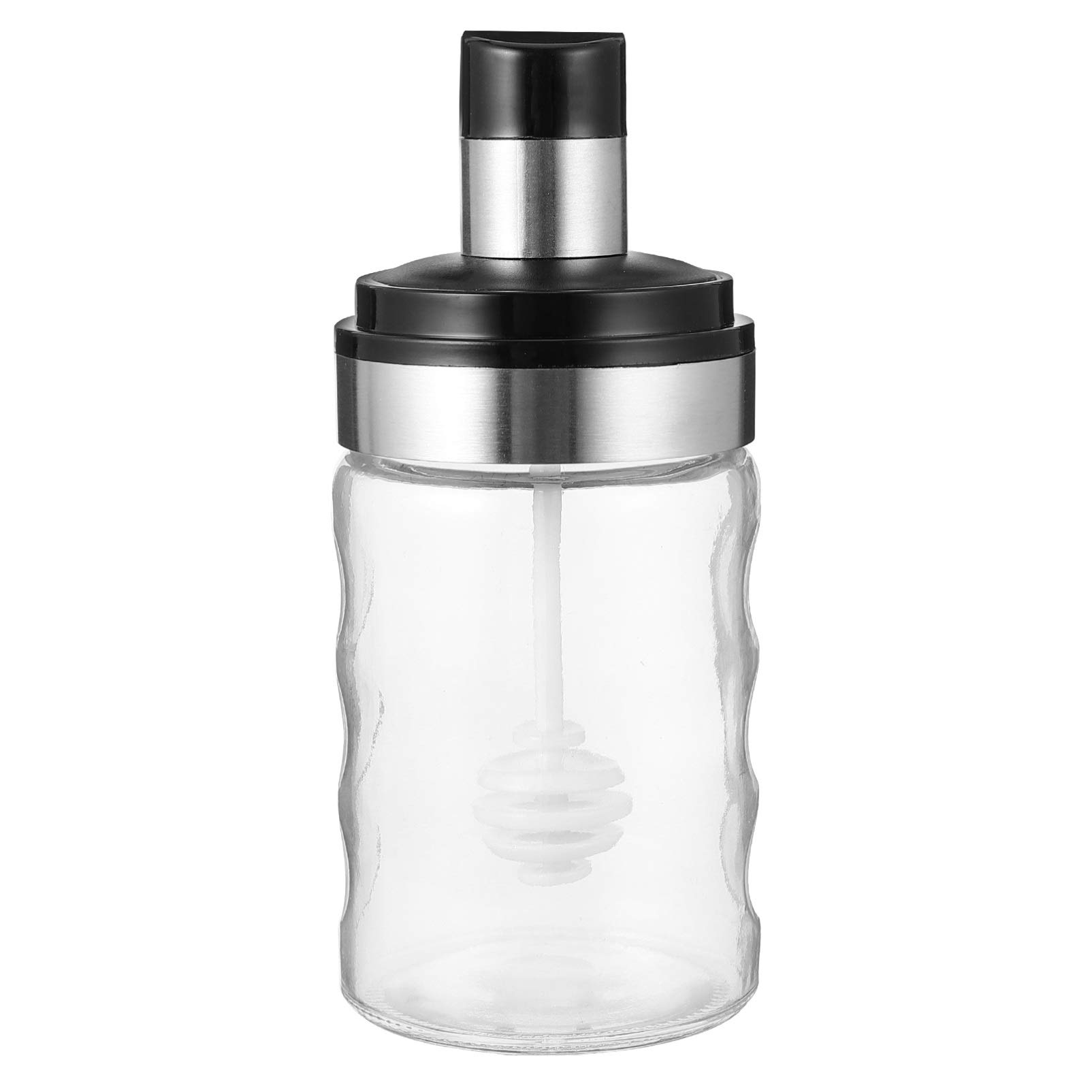 Premium Hemoton 1-Piece Glass Spice Jar with Airtight Lid - Perfect for Storing Pepper, Seasonings & BBQ Spices | Durable Stainless Steel & Plastic Design for Kitchen, Pantry & Outdoor Cooking