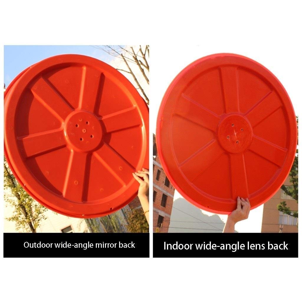 80CM Convex Safety Mirror for Blind Spot Visibility - Durable Weatherproof Traffic Mirror for Park Entrances, Driveways & Parking Lots - Indoor/Outdoor Use with Anti-Theft Design