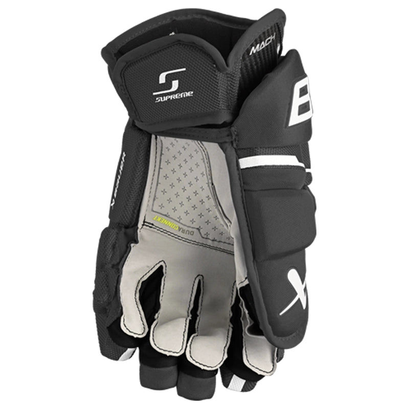 Bauer Supreme Mach Hockey Gloves for Senior Players - Professional Ice Hockey Gloves for Enhanced Grip & Protection - Perfect for Games, Training & Competitive Play