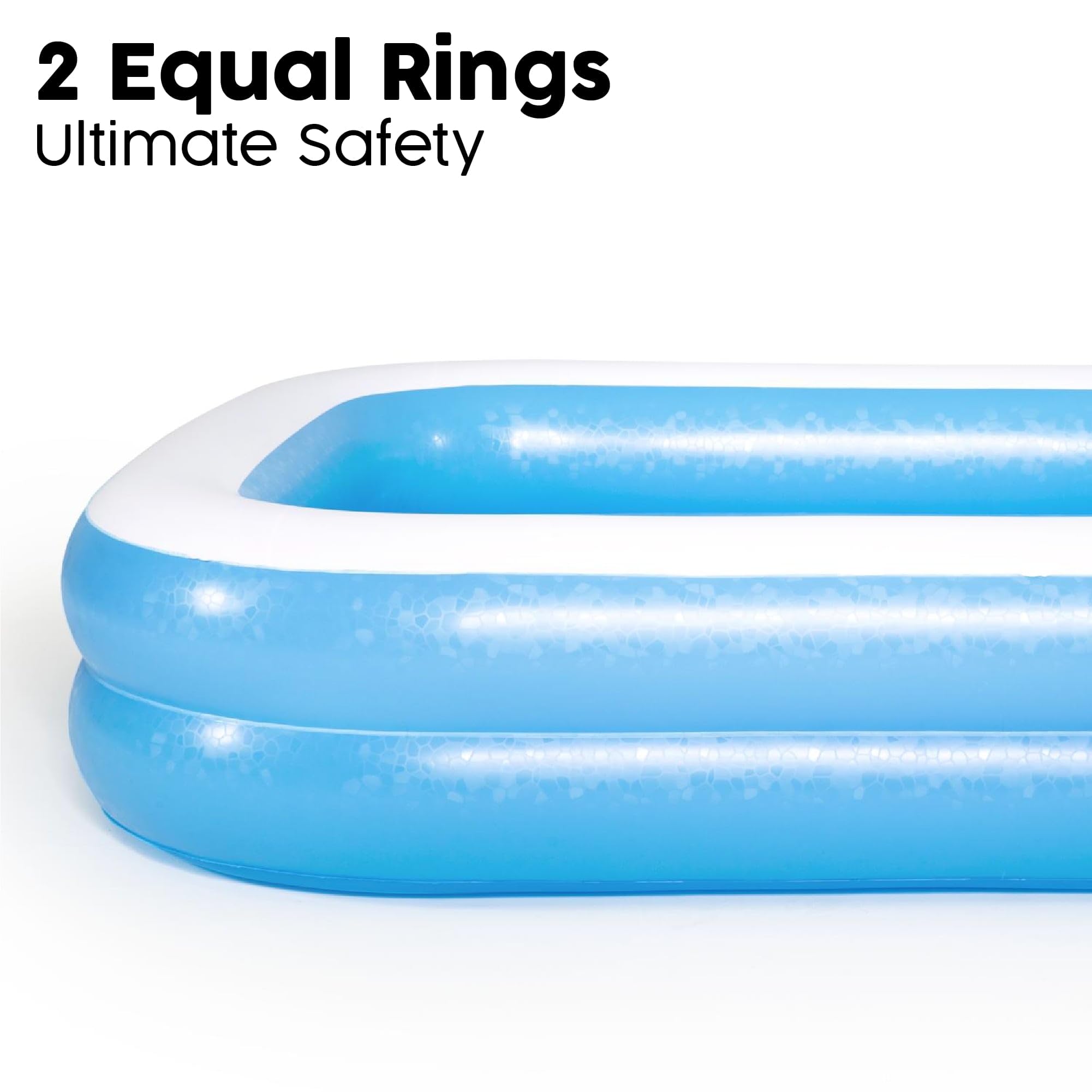 Bestway Blue Rectangular Family Swimming Pool 105.91