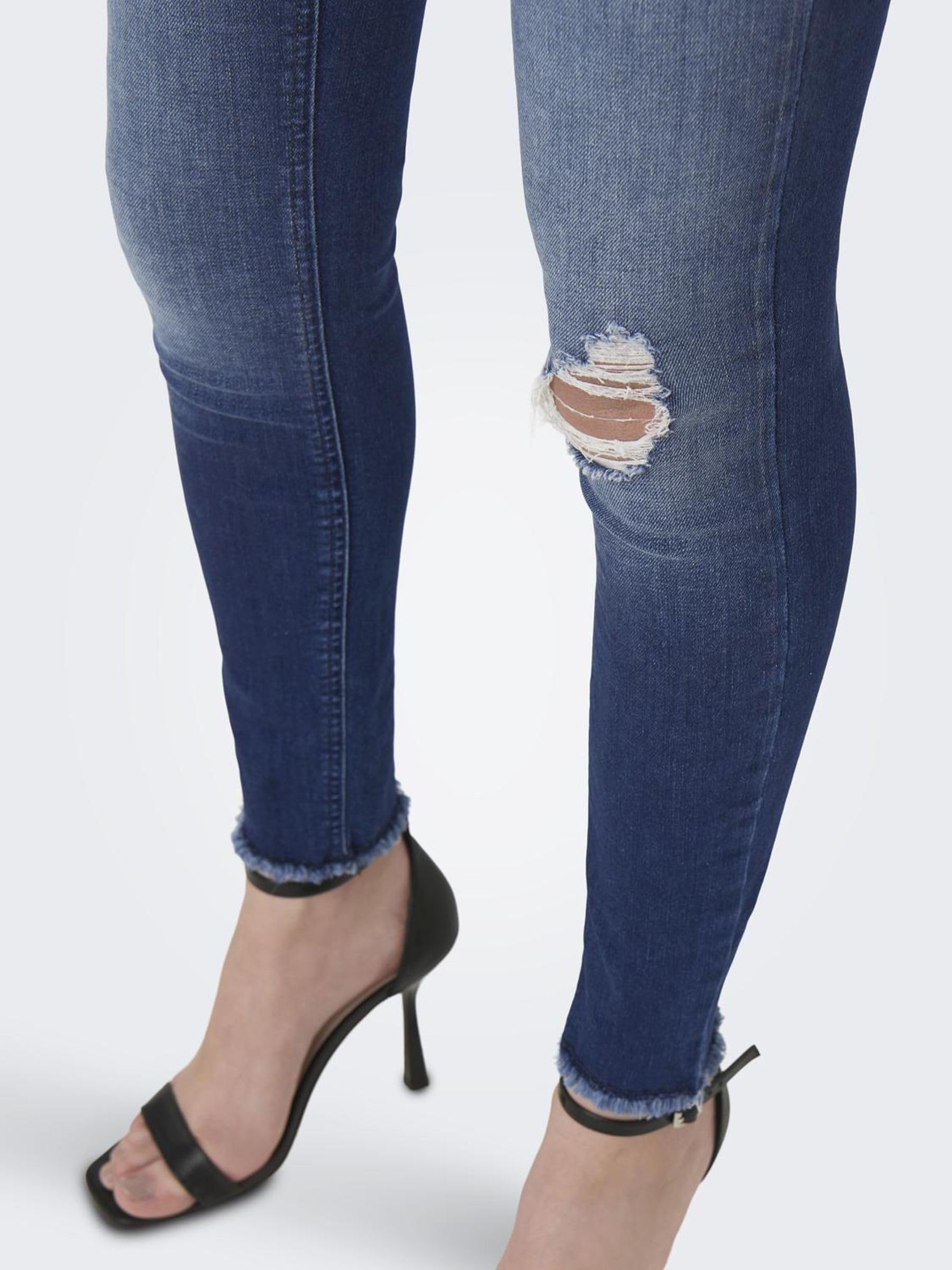ONLY Women's High Waist Skinny Jeans - Pack of 7 | Stretch Denim Pants for Everyday Wear | Perfect for Work, Casual Outfits & Night Out