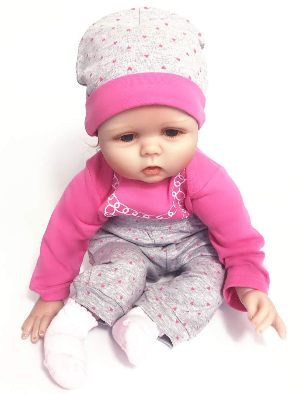 Pedolltree Pink Reborn Doll Clothes for 20-22 Inch Baby Dolls - Soft Outfit for Reborn Girl Dolls | Perfect for Playtime, Collecting & Photography