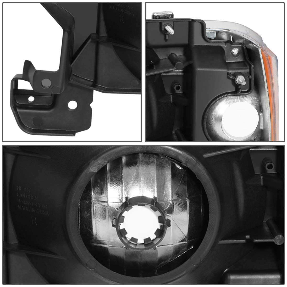 Ford Bronco F-150 Headlights Assembly 1987-1991 Replacement - Halogen OE Style for Off-Road & Night Driving