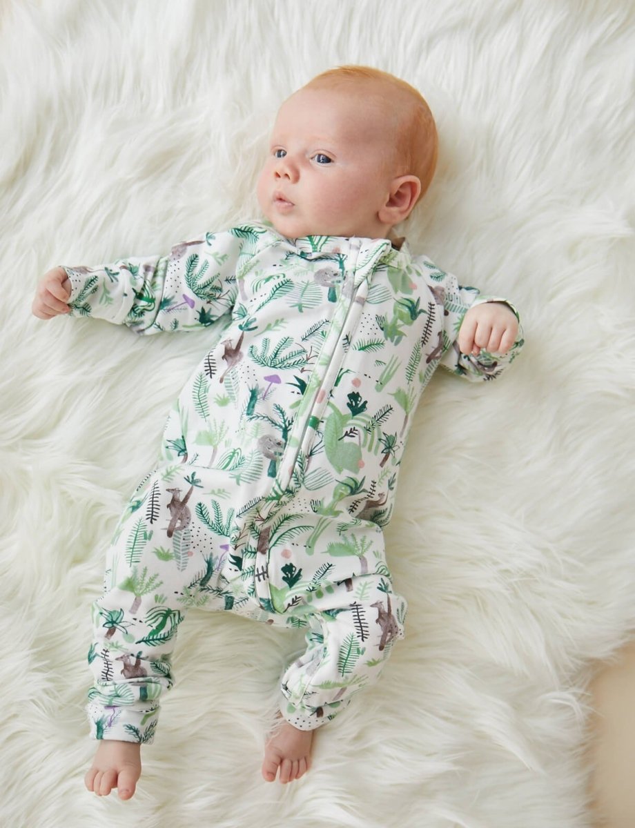 Fern Gully Sleep Suit - Soft & Comfortable Baby Pajamas for Boys & Girls | Perfect for Nursery, Bedtime & Lounging