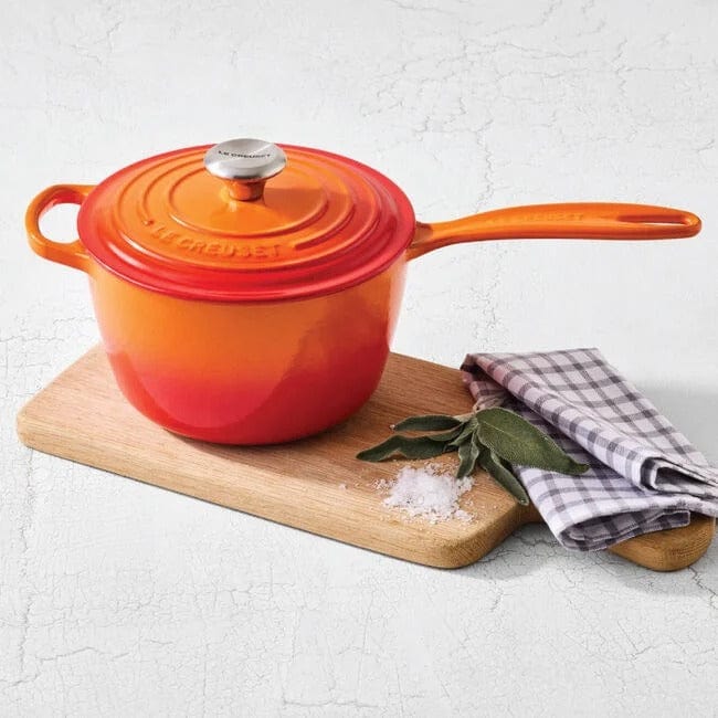Le Creuset 1.75 Quart Enameled Cast Iron Sauce Pan with Lid - Multiple Colors for Cooking, Simmering & Serving Soups, Sauces, and Stews