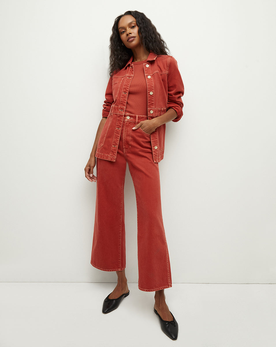 Taylor Cropped Wide Leg Jeans for Women - High Waist Distressed Denim Pants - Casual & Comfortable Stretch Fit - Perfect for Everyday Wear, Work, and Weekend Outings