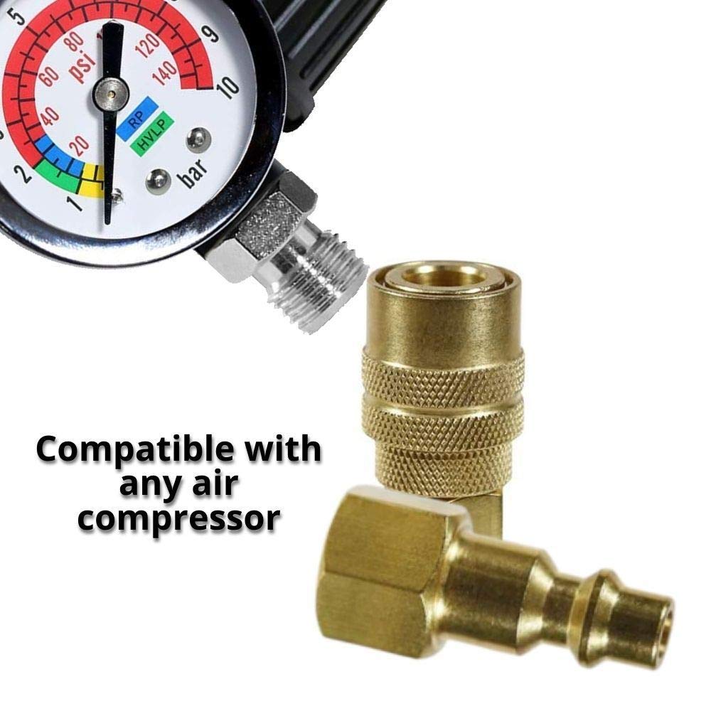 LE LEMATEC DAR03B Digital Air Pressure Regulator with Gauge - 1/4