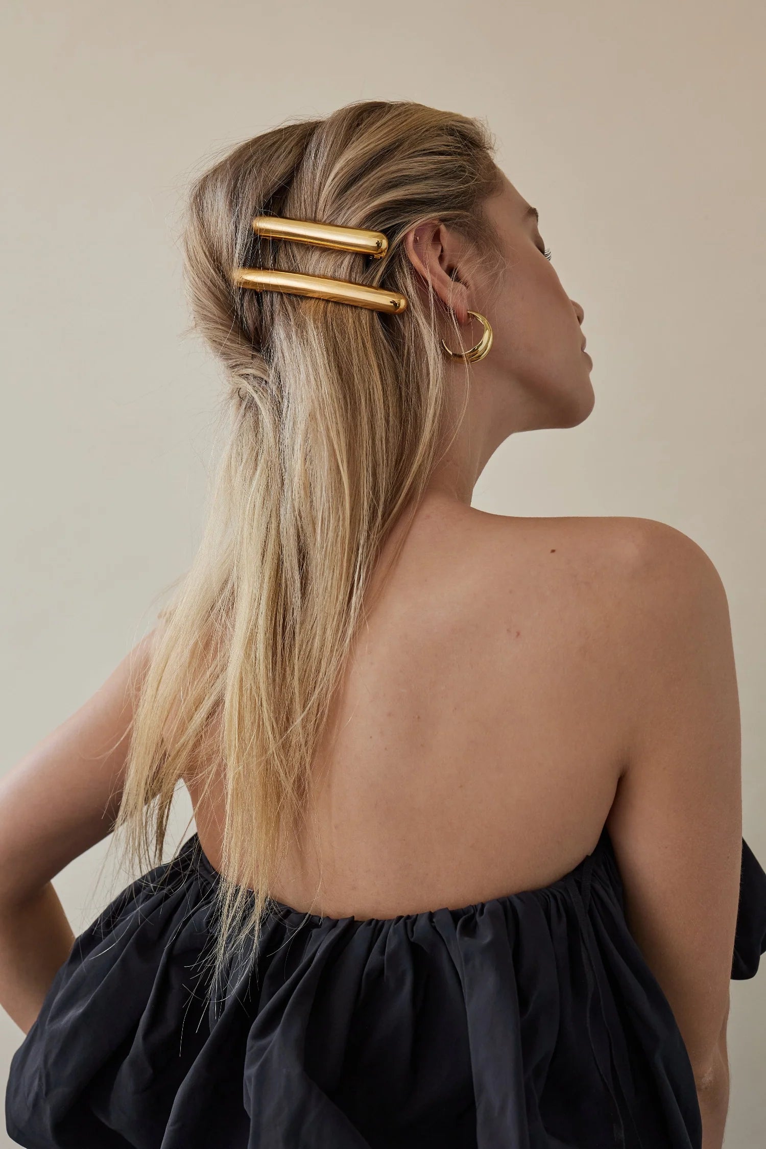 Elegant Elongated Barrette Hair Clip - Perfect for Weddings, Prom & Everyday Hairstyles