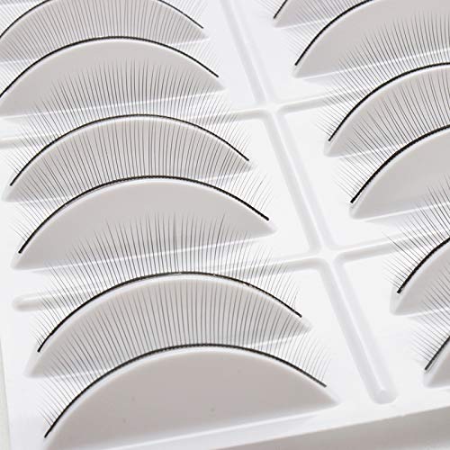 20 Pairs False Eyelashes for Practice - Self-Adhesive Lash Strips, Reusable Eyelash Extensions for Beginners - Perfect for Makeup Training, Salon Practice & DIY Beauty at Home