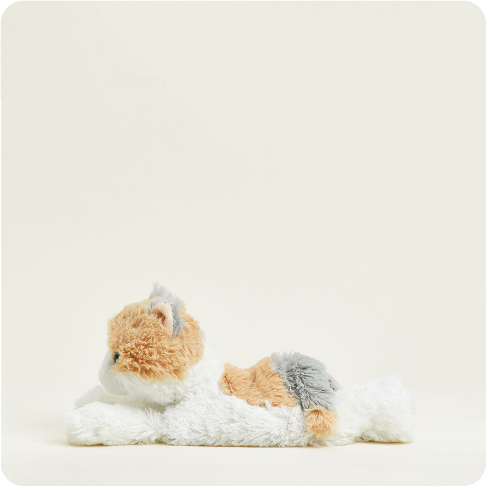 Calico Cat Plush Warmies - Microwaveable Heating Pad for Stress Relief & Pain Relief - Perfect for Kids, Adults & Pets - Use for Cuddling, Relaxation & Comfort at Home or Office